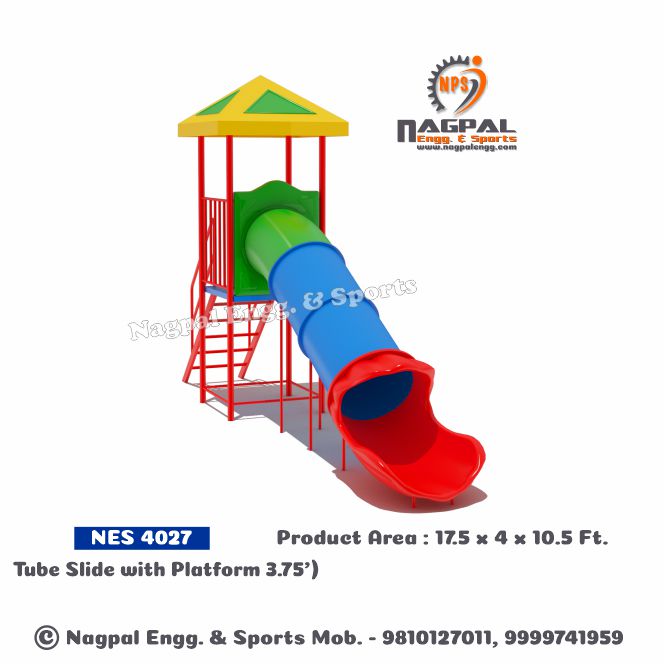 Tube Playground Slide With Platform Manufacturers in Faridabad