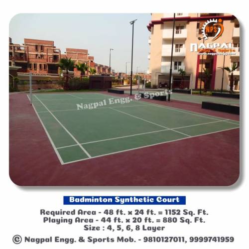 Badminton Synthetic Court