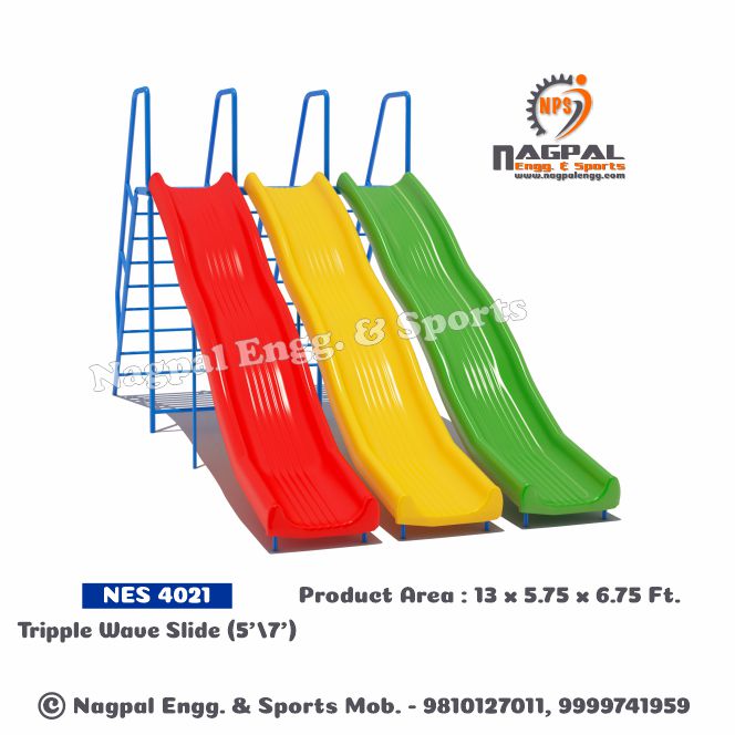 Triple Wave Playground Slide Manufacturers in Faridabad
