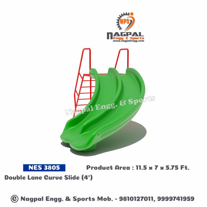 Double Lane Curve Playground Slide Manufacturers in Faridabad